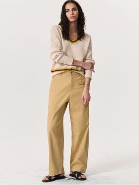 Rag & Bone Renata Cotton Twill Relaxed Pants